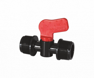 Мини-кран переходной с наружной резьбой Н¾"*Н½" PN4 (POLIEXT) (500)