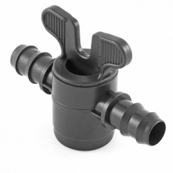 Кран проходной со штуцером 16*16 PN8 (PLAST PROJECT) (50/200)