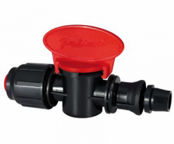Кран стартовый компрессионный со штуцером с резиновым уплотнением 16*PE-PVC PN6 (POLIEXT)